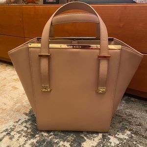 Ted Baker Leather Tote Bag w/adjustable strap